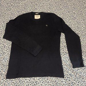 Abercrombie Muscle/Thermal Navy Long Sleeved Shirt